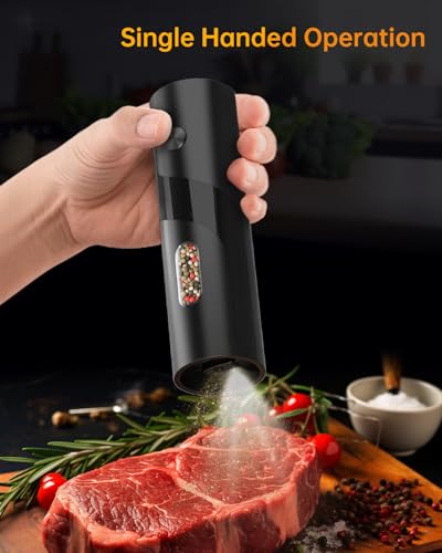 Electric Salt and Pepper Grinder Set Top