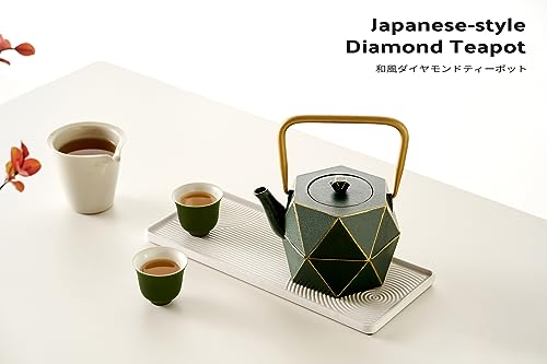 Cast Iron Teapot (1.7 Quarts / Green Diamond)