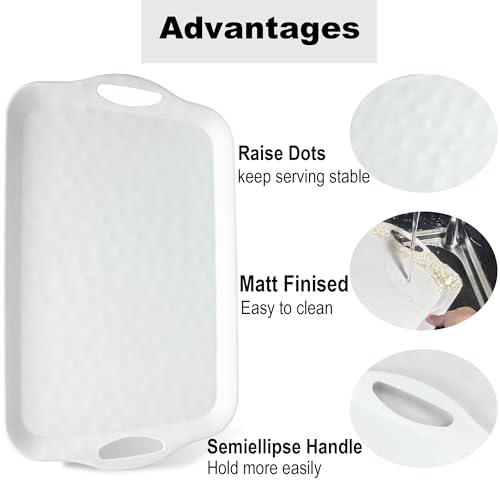 Extra Large Serving Tray with Handles (2 Count)