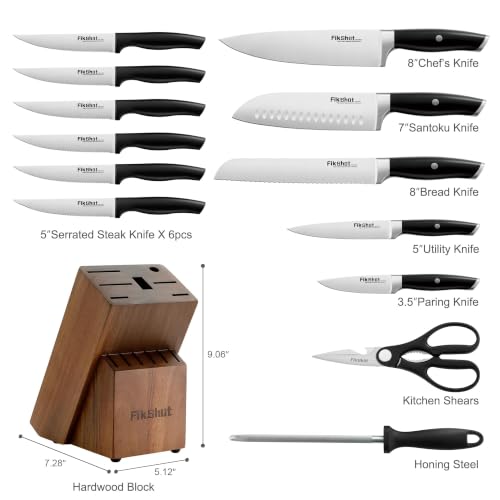 Knife Set German Stainless Steel (Black)
