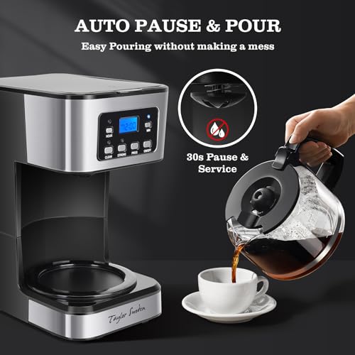 12 Cup Programmable Coffee Maker (Black)