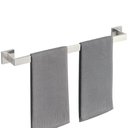 24 Inch Towel Bar for Bathroom Wall Mounted (Single 24 Inch(Assemble) / Brushed Nickel)