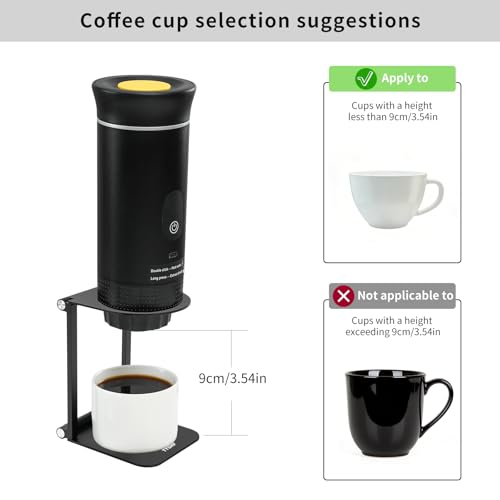 Pour Over Coffee Maker Stand (Black / Round)