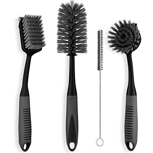 Dish Brush Set of 4 (Black)