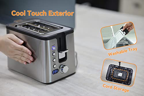 Toaster 2 Slice Stainless Steel Body