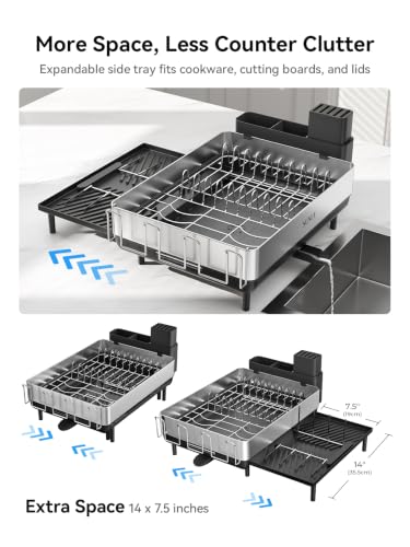 Large Dish Drying Rack (Black-new)