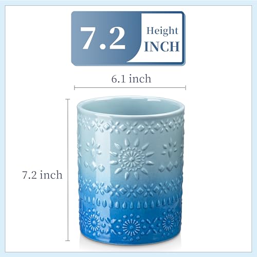 7.2" Extra Large Ceramic Utensil Holder