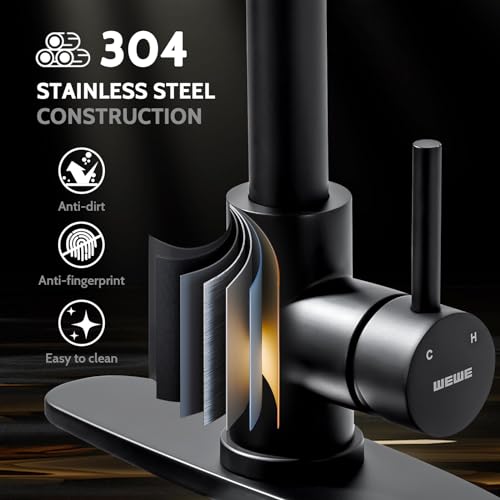 LED Kitchen Faucet (Matte Black)