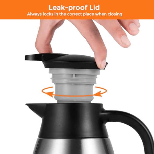 51 Oz Thermal Coffee Carafe (Silver / 51 Ounces)