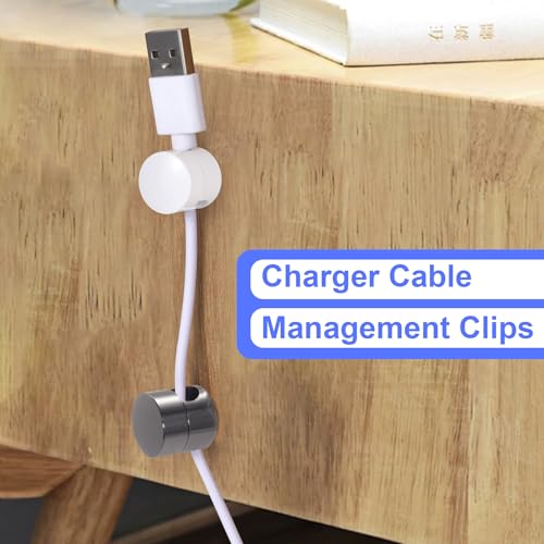 3 Sets Charger Cords Holders (3 Sets / Black, Red Bronze, White)