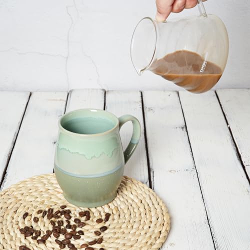 Extra Large Ceramic Coffee Mug (Green)