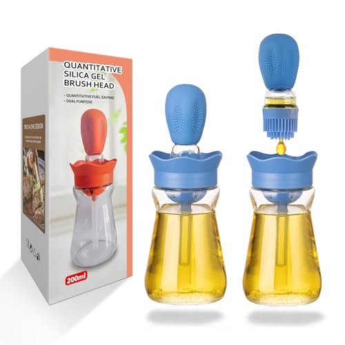 Oil Dispenser with Brush (Blue-2pcs)