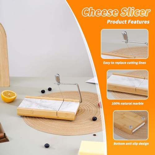 Marble Cheese Slicer (White)