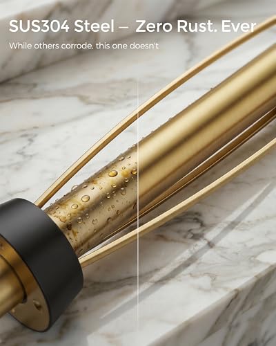 Paper Towel Holder Under Cabinet with Damping No Drill (Black&gold / One Hand Tear Holder)
