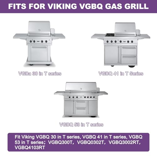 1 Pack 54911 Cooking Grid Grates with 2 Pack 54921 Replacement for Viking VGBQ 30 in T Series