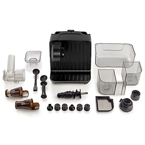 Juicer Cold Press 365 Slow Masticating Vegetable and Fruit Juice Extractor and Nutrition System Makes Nut Milks Baby Food and Sorbets (200-Watts / Black)