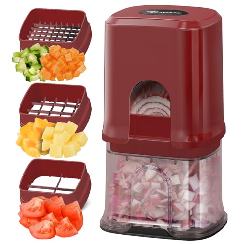Multifunctional Vegetable Chopper Red (Cube / Red)