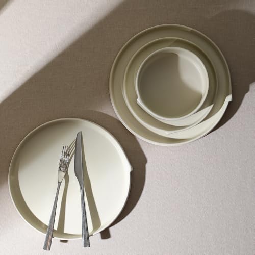 Bao 4 Piece Salad Plate Set Stoneware (Beige / 4-Piece - Salad Plate)