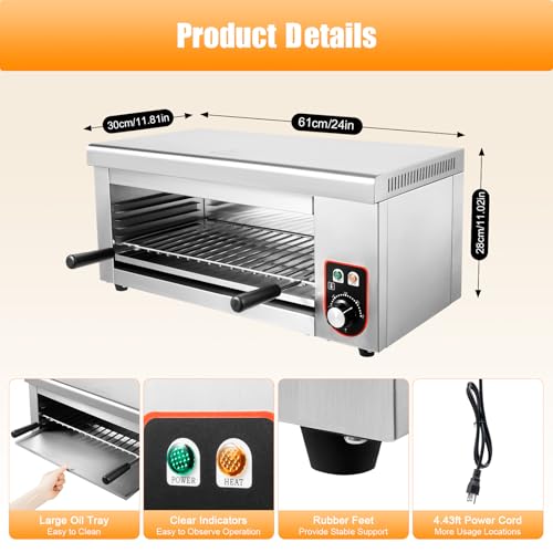 1500W Electric Cheese Melter Commercial Cheese Melter Cheesemelter Grill 122
