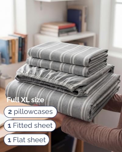Full XL Sheets (41 - Grey Stripes 3 / Full XL)