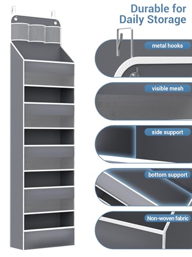 Over Door Hanging Organizer (Grey / 1 pack)