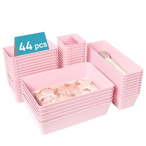 44 PCS Plastic Drawer Organizers Set (44 Count)