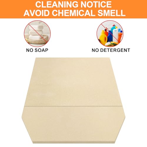 7.7" Thick Cordierite Pizza Stone Baking Board for Ooni Karu 16 Pizza Oven (16.8"L x 24.4"W x 0.6"Th)