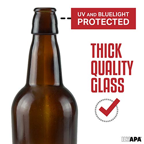 16 oz Amber Glass Beer Bottles (Amber / 6 pack)