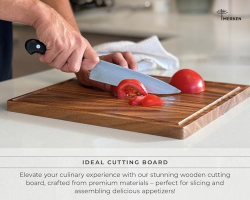 Large Walnut Wood Cutting Board (17"L x 13"W / Walnut)