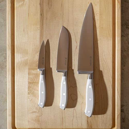 Yatoshi Magnetic Kitchen Knife Block Set 6 Pcs White (White / 6-Piece)