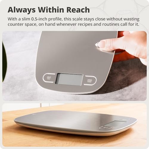 Food Scale Slim & Compact (Stainless Steel)