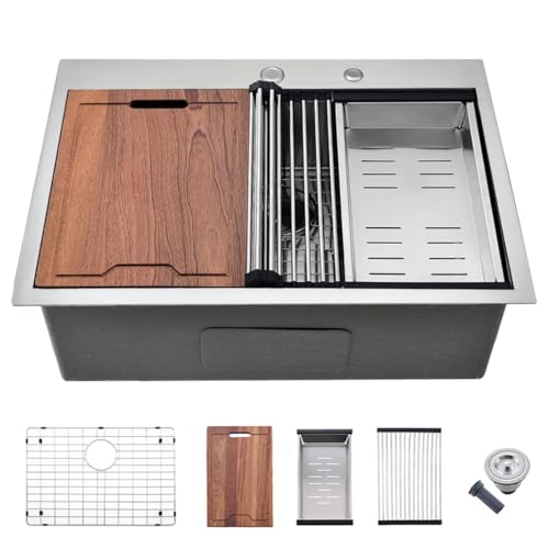 26 inch Drop in Kitchen Sink (26"L x 19"W x 10"D / Stainless Steel （26*19 ）)