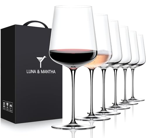 Red Wine Glasses Set of 6 (Set of 6-15oz)