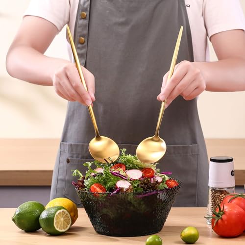 Gold Salad Serving Utensils (Gold)