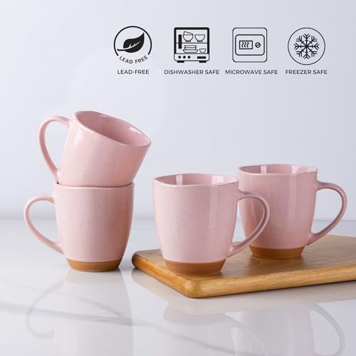 12oz Coffee Mugs (Cloud Pink / Set of 4)
