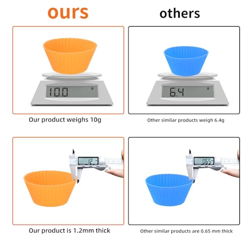 60PCS Silicone Lunch Box Dividers (60 Count)