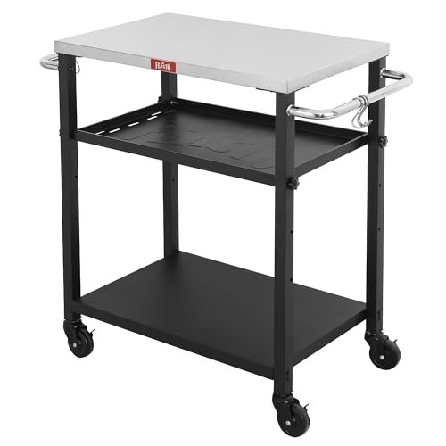 3 Tier Outdoor Grill Cart (Compact)