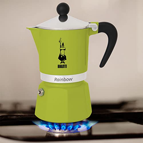 Rainbow Moka Pot in Green (3 Cups / Green)
