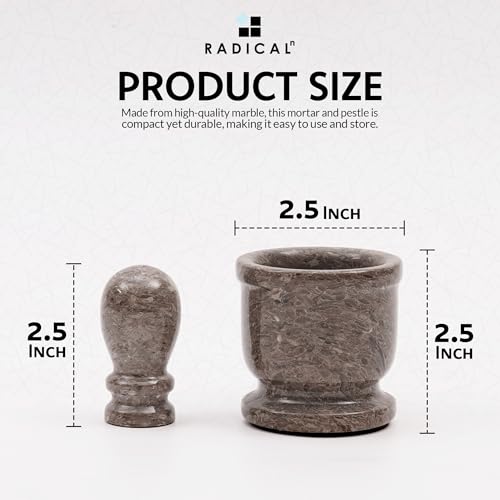 Marble Mortar and Pestle Set Small Spice Grinder & Herb Grinder