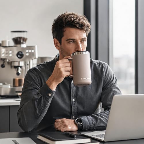 20 oz Insulated Coffee Mug (Mocha / 20 ounces (1 pack))