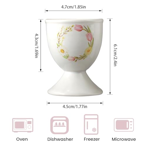 Ceramic Egg Cup Set (Floral)