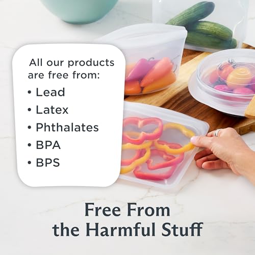 Reusable Silicone Bags and Stretch Lids (10-Pack)