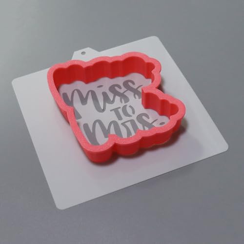 Cookie Cutter and Stencil Bundle Royal Icing Cookies Stencils Paint Your Own Biscuit Bakery Starter Kits Royal Icing Fondant Cutters Birthday Wedding Holiday Cookies Painting Coloring Pages Comb (Miss to Mrs)