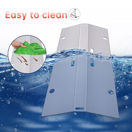 BBQ Grill Grates Replacement for Cuisinart Gas Grill CGG (Silver 7MM + heat plates)