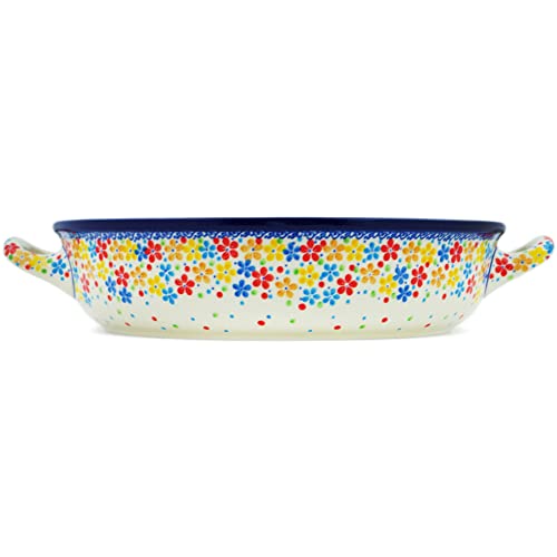 Round Baker with Handles 10 (Flower Meadow In The Garden)