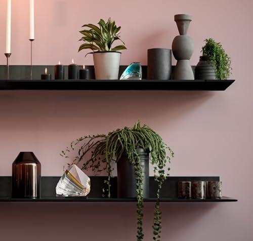 Linear Floating Shelf (48-inch X 8-inch Powder Coated Matte Black)