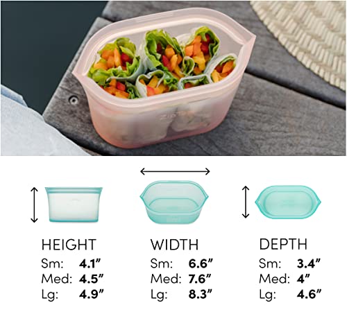 Reusable Food Storage Bags (Multicolor / 3 Dish Set)