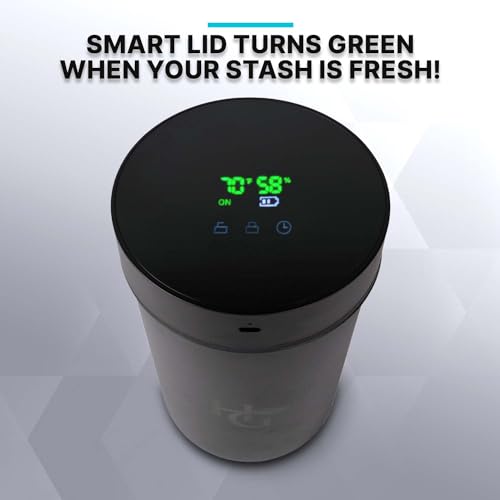 Auto Cure Smart Jar and Vacuum Seal Curing Jar with Built In Hygrometer (HG234-2L)