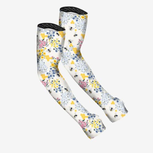 Gardening Arm Sleeves (XX-Large / Save the Bee's Cream)