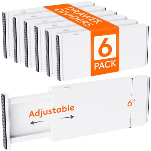 6" Tall Upgrade Drawer Dividers (6"H, 13.5-22"L)